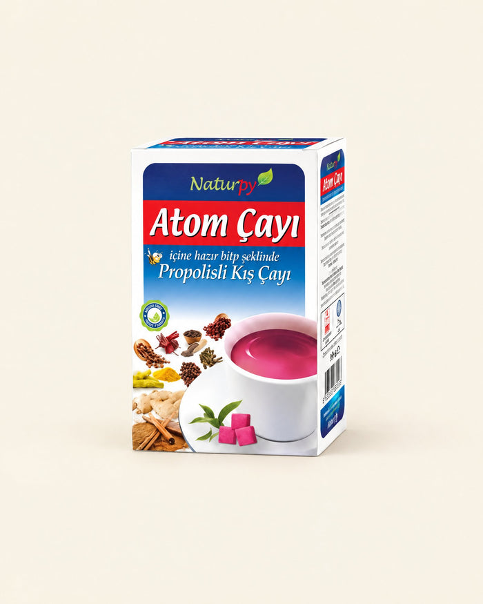 Atom-Tee mit Propolis-Geschmack