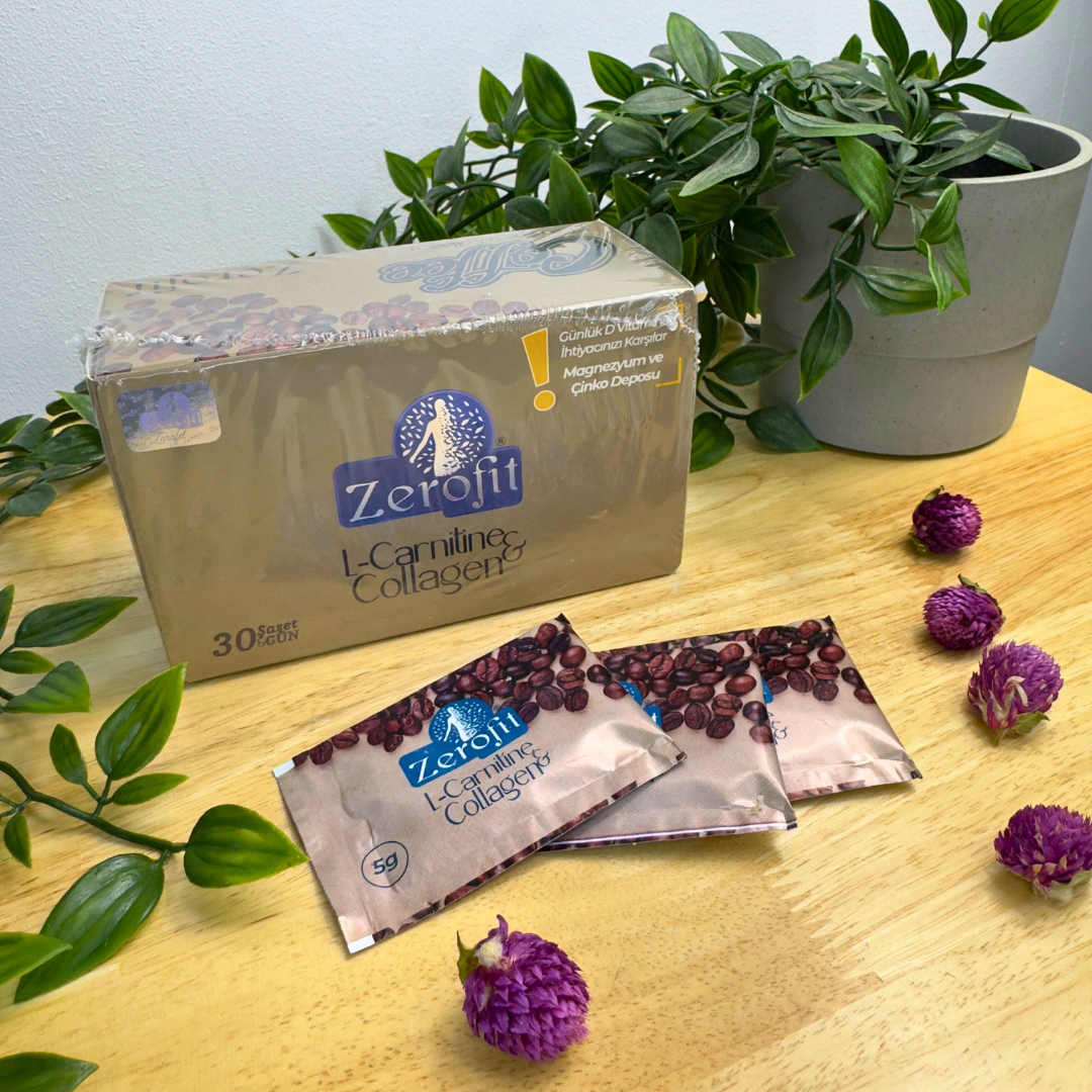Zerofit Collagen & L-Carnitin Extrakt – 30 Beutel | Form Coffee 150 g | Detox-Kur – Sifa Aktar Linz