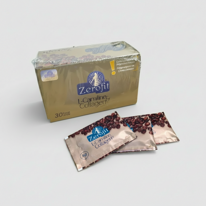 Zerofit Collagen & L-Carnitin Extrakt – 30 Beutel | Form Coffee 150 g | Detox-Kur – Sifa Aktar Linz