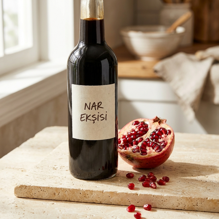 Havrano Granatapfel-Sirup Nar Ekschisi Flasche mit Granatapfel