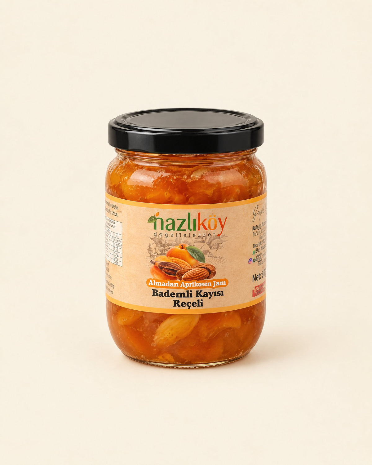 Aprikosen Marmelade mit Mandeln