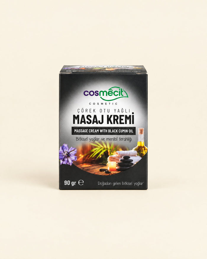 Cosmecit Massagecreme mit Schwarzkümmelöl 90 g – Çörek Otu Yağlı Masaj Kremi