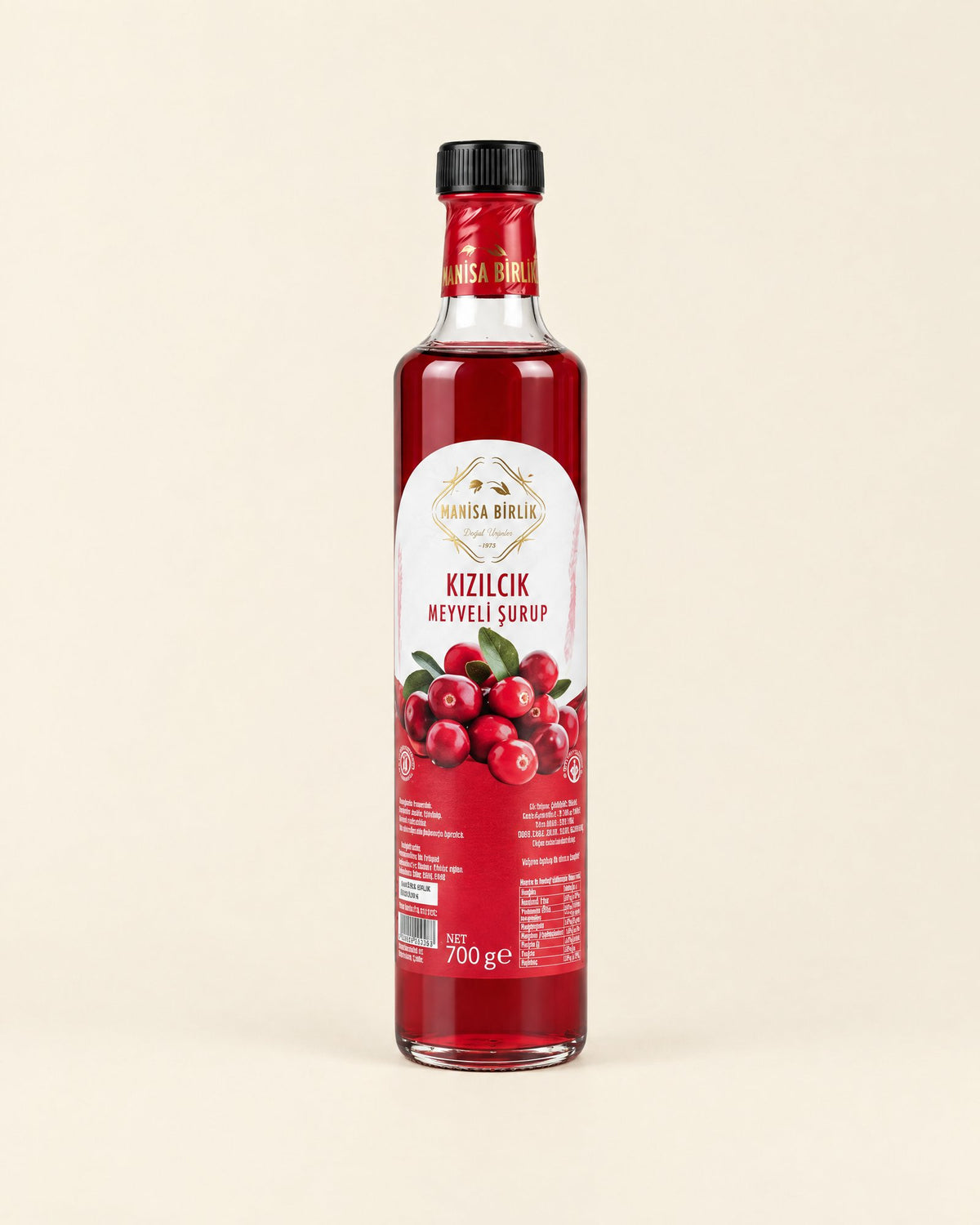 Manisa Birlik Kornelkirschen-Sirup 700 g – Kızılcık Şurubu