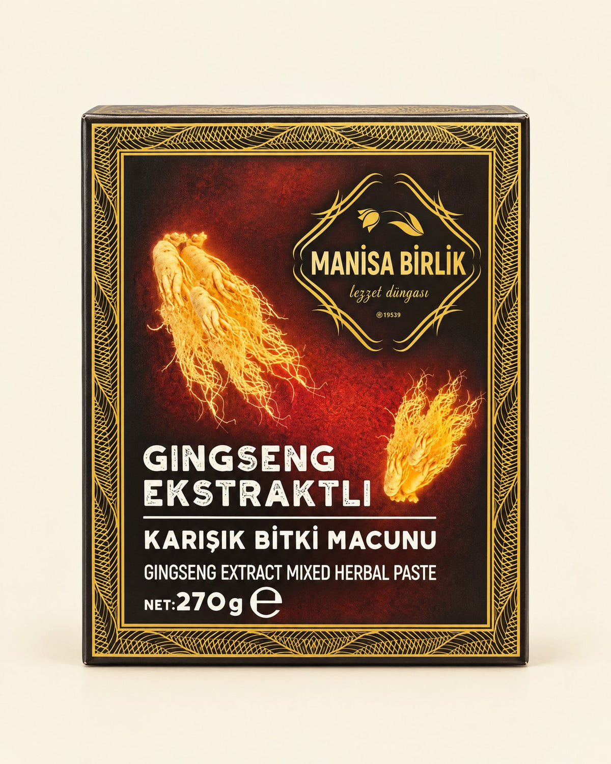 Manisa Birlik Ginseng-Kräuterpaste 270 g – Gingseng Ekstraktlı Karışık Bitki Macunu