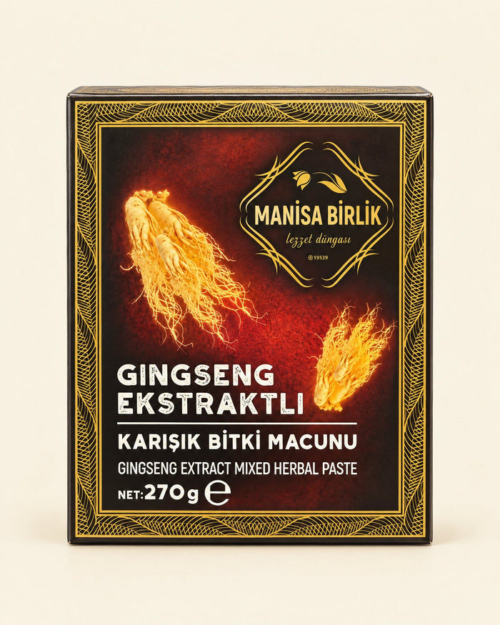 Manisa Birlik Ginseng-Kräuterpaste 270 g – Gingseng Ekstraktlı Karışık Bitki Macunu