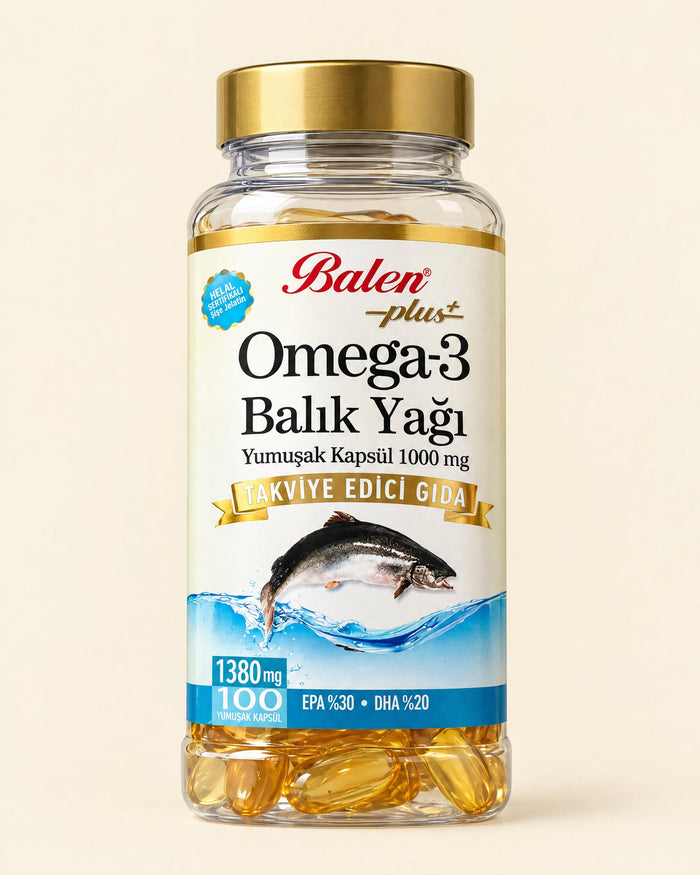 Balen Plus Omega-3 Fischöl 1380 mg – 100 Weichkapseln