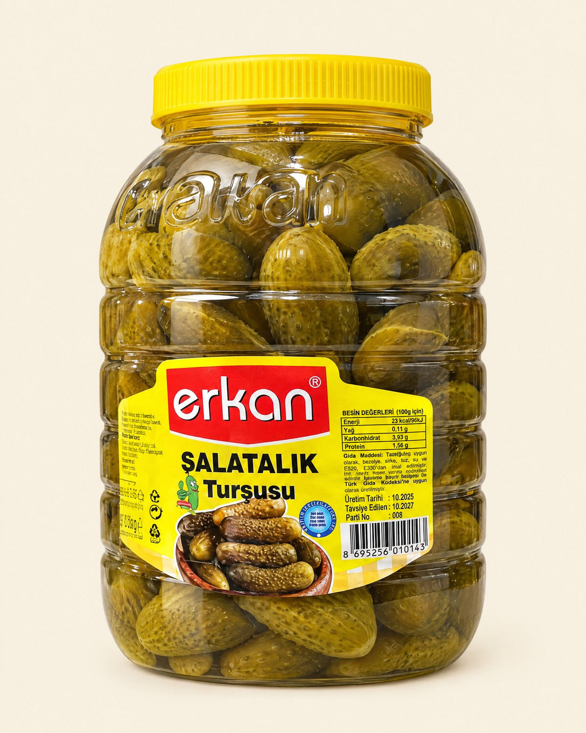 Erkan Gewürzgurken eingelegt 1700 g – Salatalık Turşusu