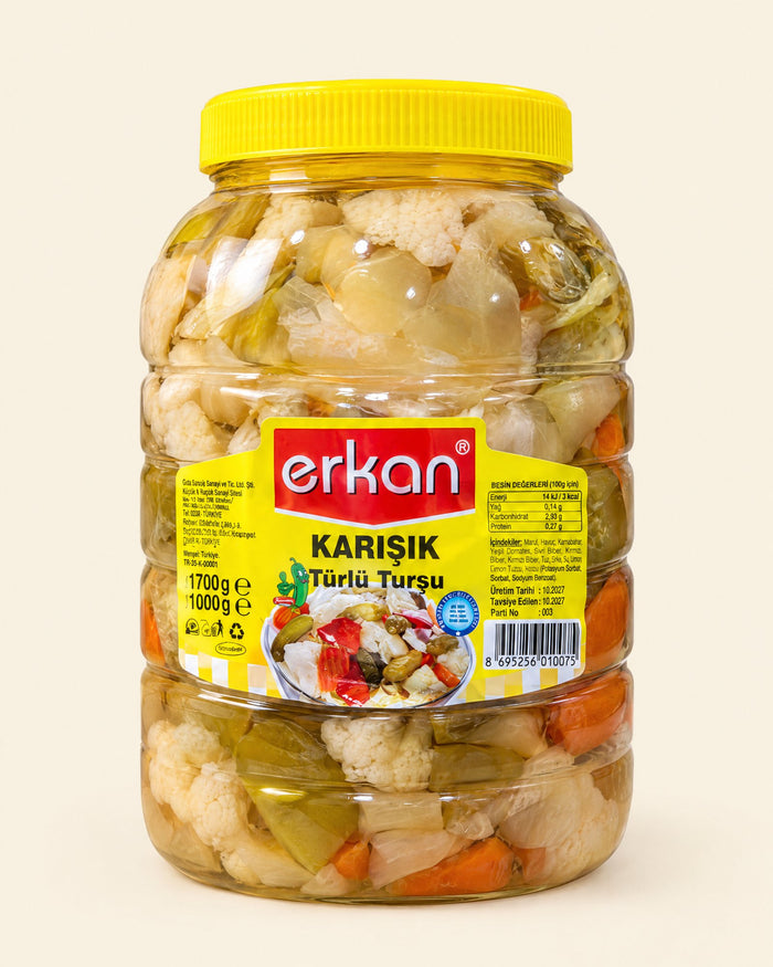 Erkan Gemischtes Gemüse eingelegt 1700 g – Karışık Türlü Turşu