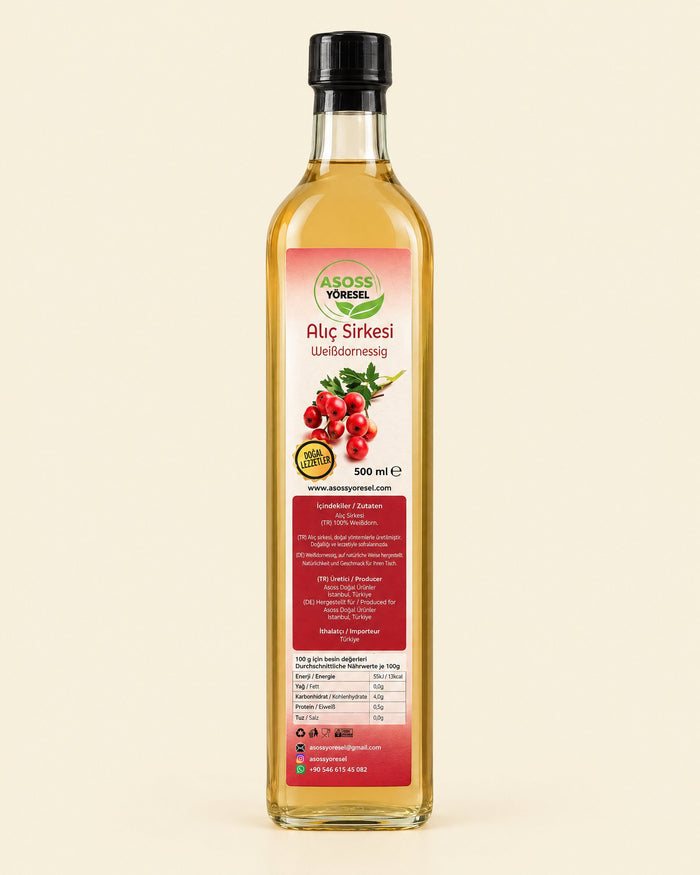 Asoss Weißdornessig 500 ml – Alıç Sirkesi