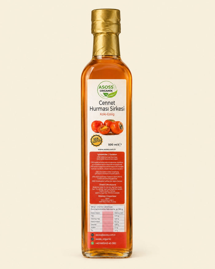 Asoss Kaki-Essig 500 ml – Cennet Hurması Sirkesi