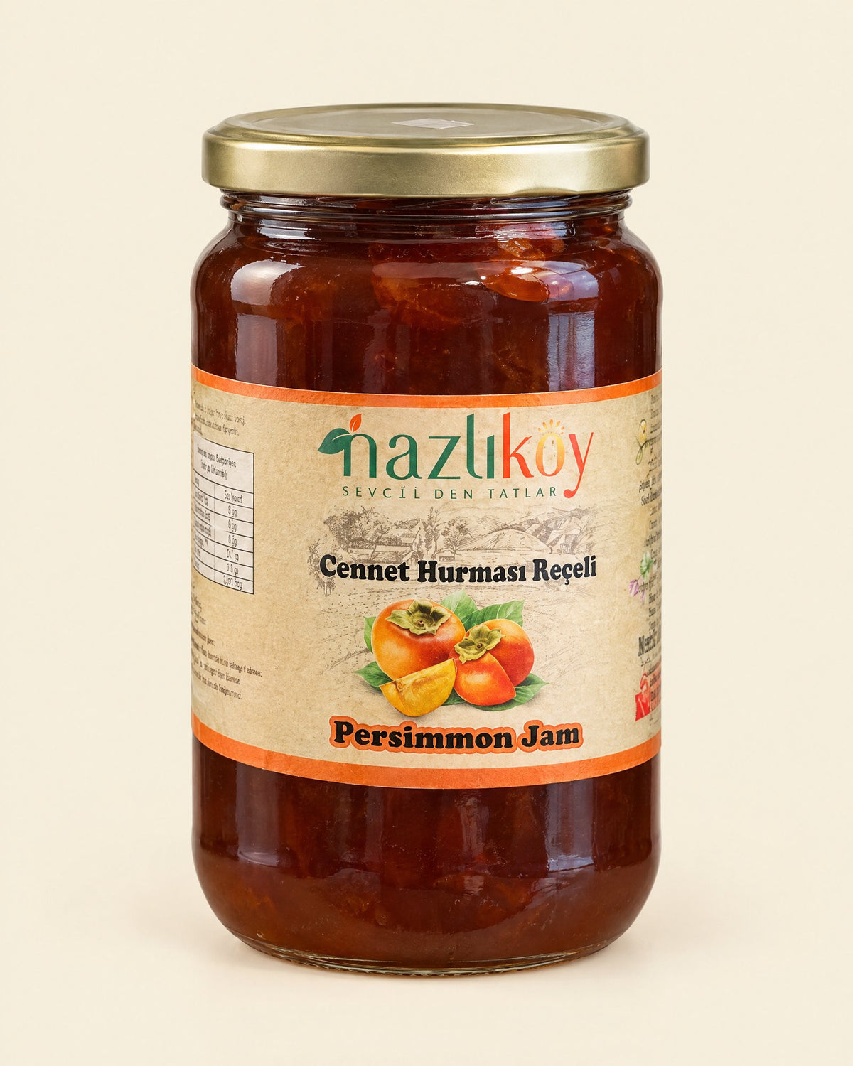 Nazlıköy Kaki-Marmelade 850 g – Cennet Hurması Reçeli