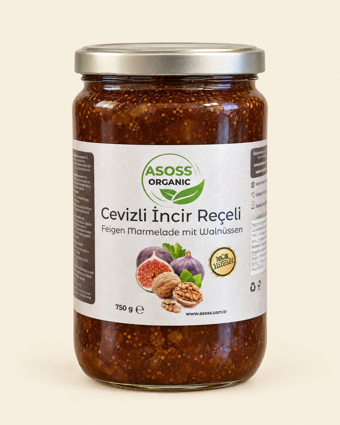 Asoss Feigen-Marmelade mit Walnüssen 750 g – Cevizli İncir Reçeli