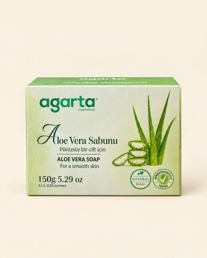 agarta Aloe-Vera-Seife 150 g – Aloe Vera Sabunu
