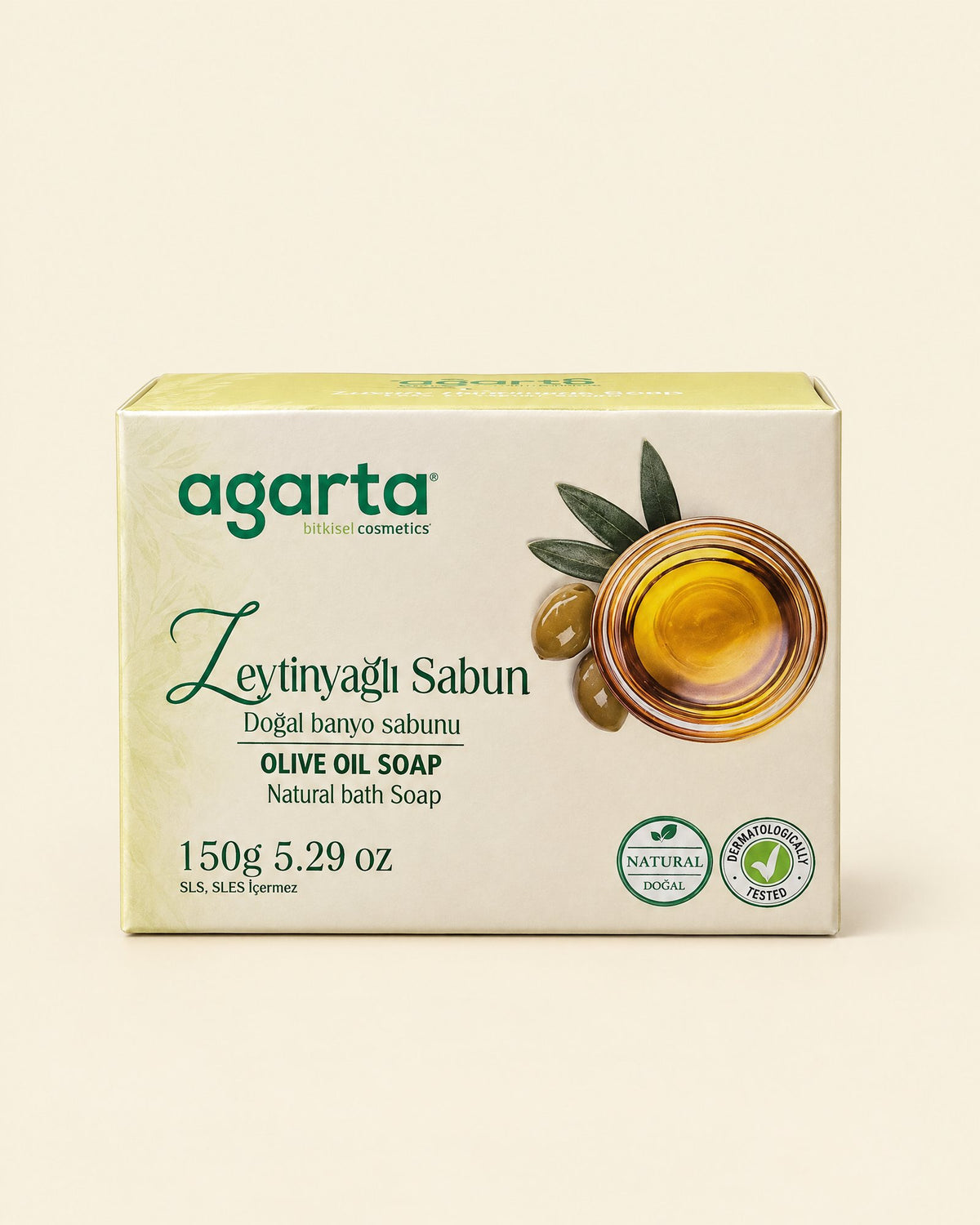 agarta Olivenölseife 150 g – Zeytinyağlı Sabun