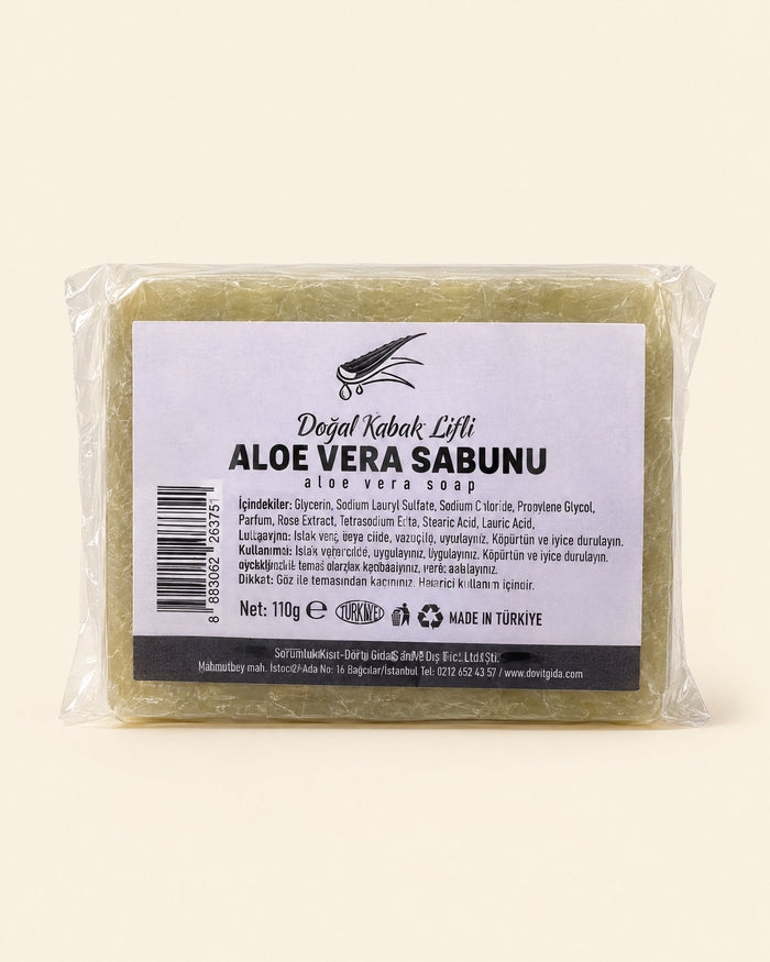 Luffa-Seife mit Aloe Vera 110 g – Kabak Lifli Aloe Vera Sabunu