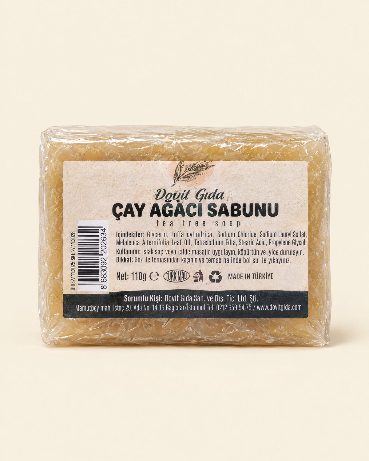 Luffa-Seife mit Teebaumöl 110 g – Kabak Lifli Çay Ağacı Sabunu