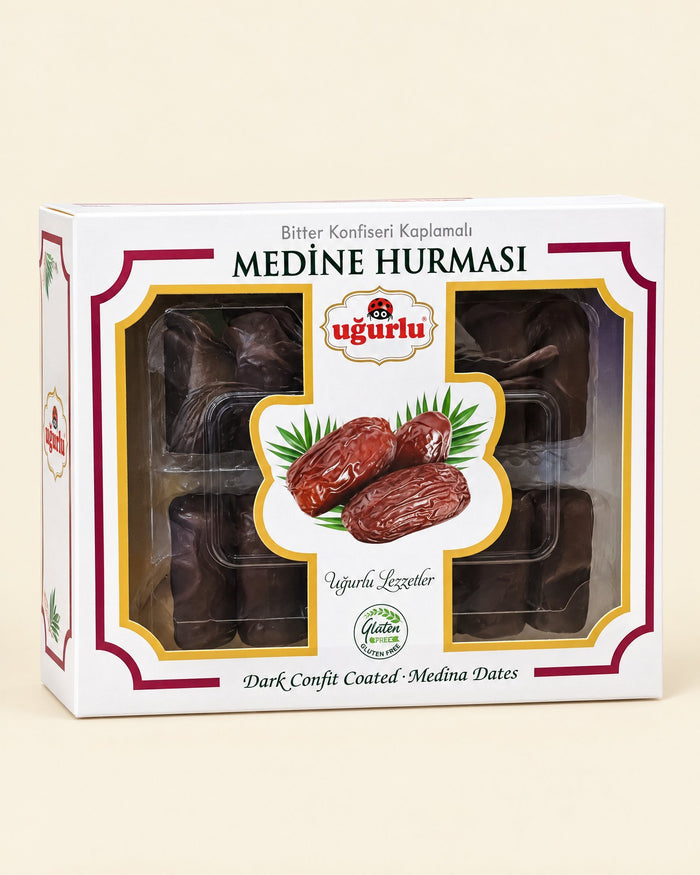 Uğurlu Medina-Datteln in Zartbitterglasur – Medine Hurması