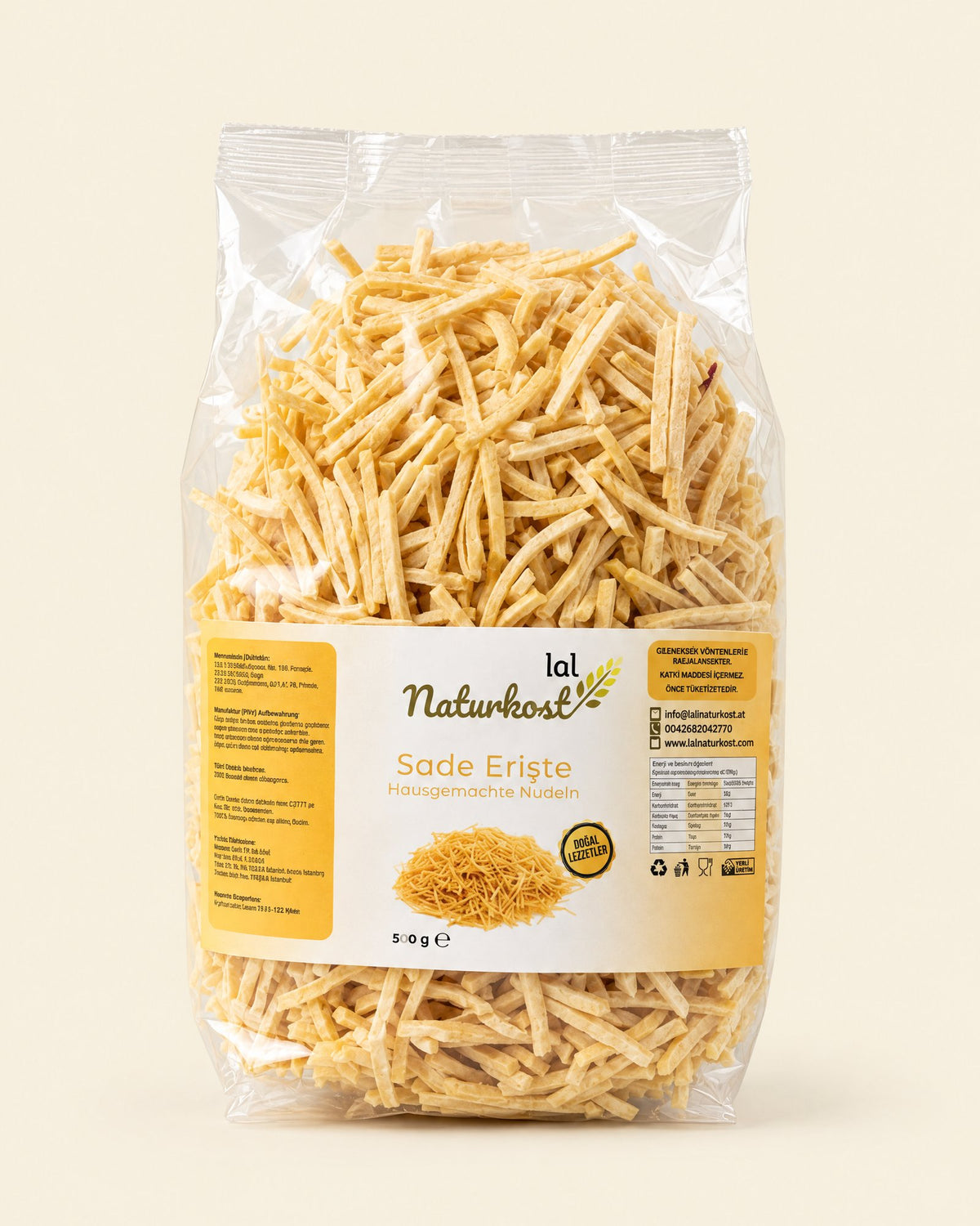 Lal Naturkost Erişte 500 g – Hausgemachte Nudeln