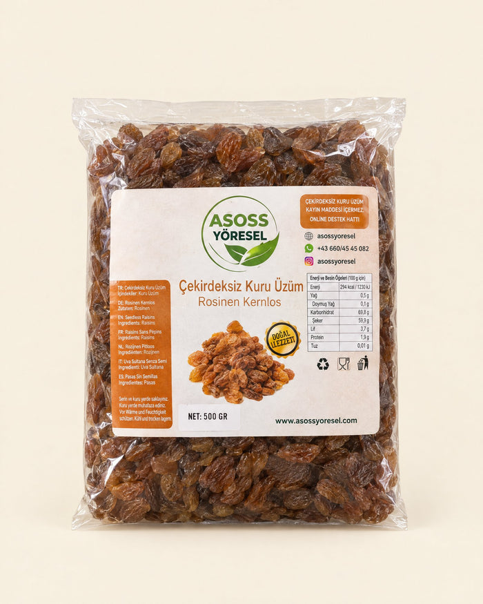 Asoss Kernlose Rosinen 500 g – Çekirdeksiz Kuru Üzüm