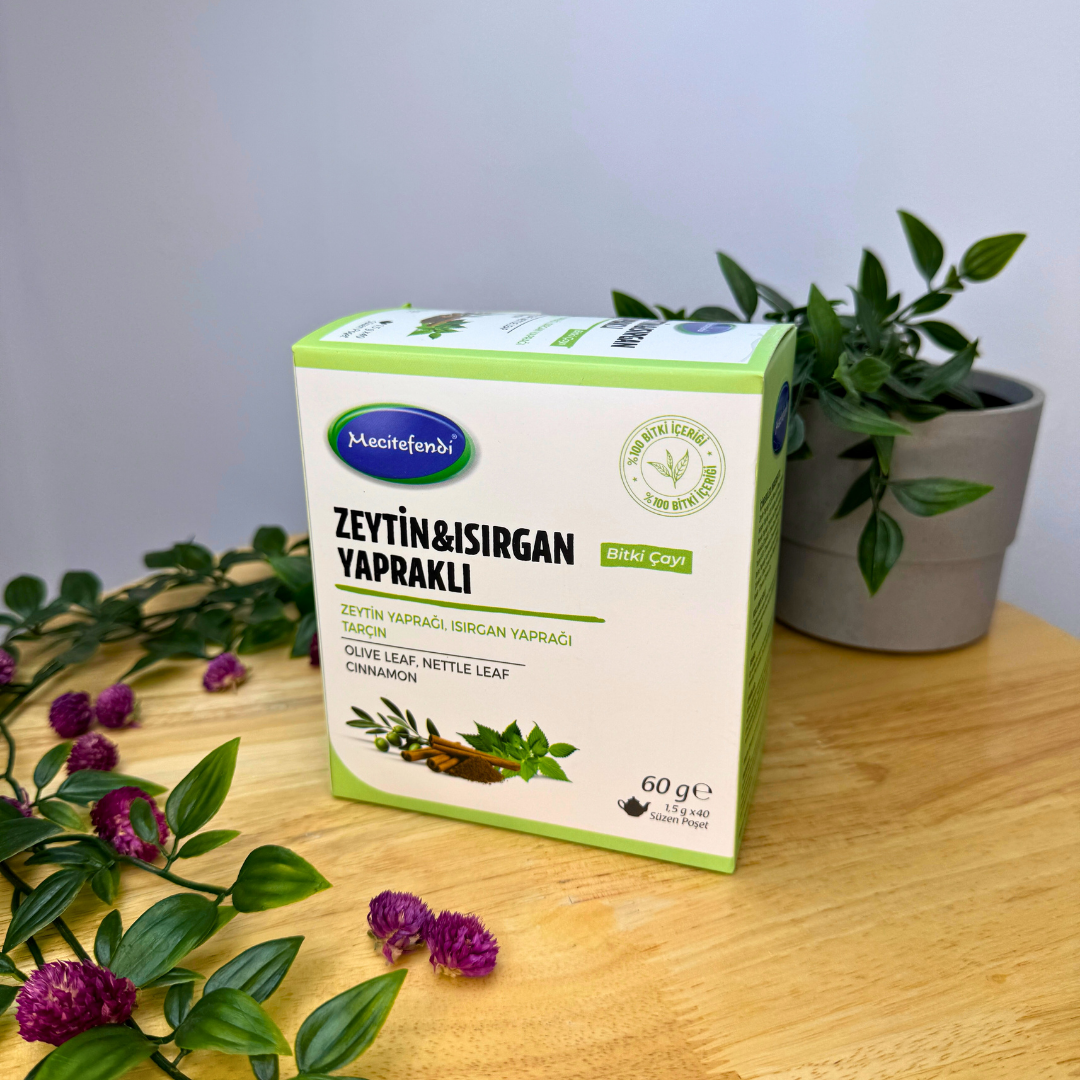 Mecitefendi Kräutertee mit Oliven- & Brennnesselblättern – Sifa Aktar Linz